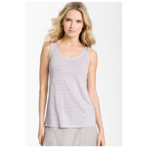 Eileen Fisher Tops - Eileen Fisher Organic Linen Striped Tank Top